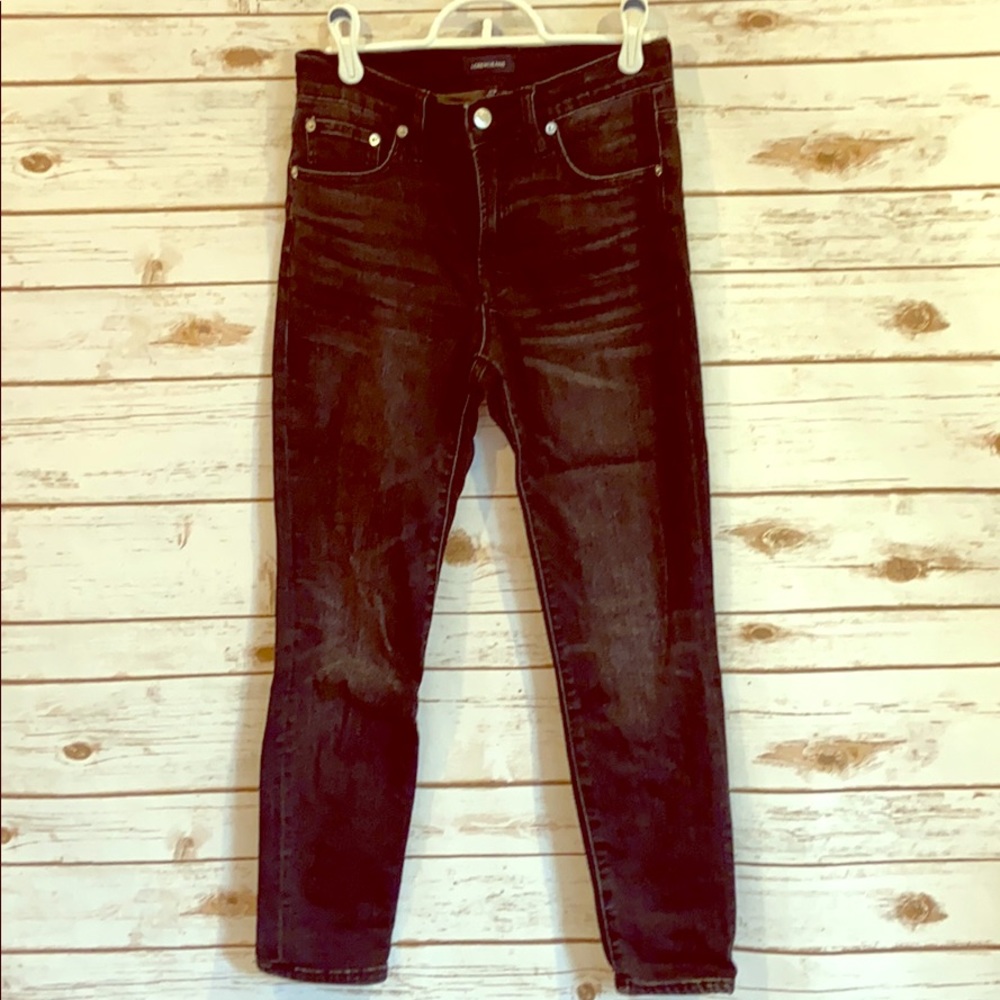 Jcrew 9” high rise toothpick. Black denim